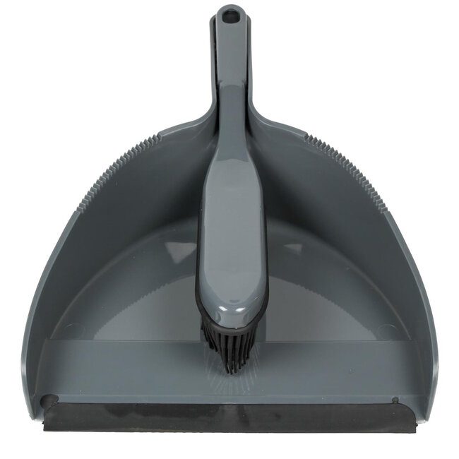 Benson Rubberen stoffer en blik - statisch - zwart - duurzaam - binnen en buiten