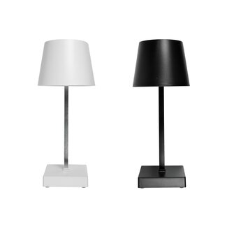 Benson Moderne LED tafellamp - dimbaar - touch bediening - zwart/wit/grijs - energiezuinig - 26 cm