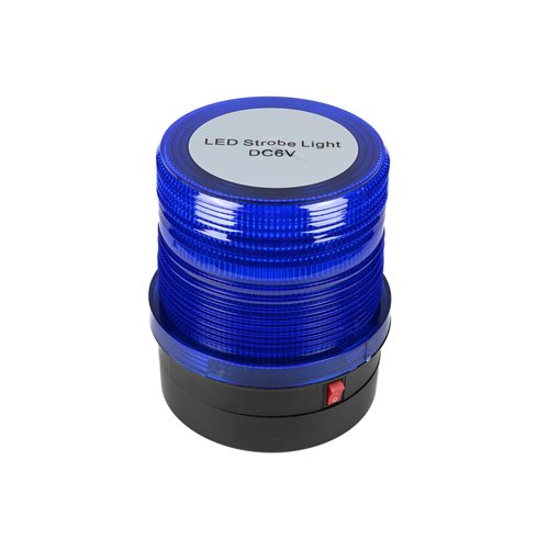 Benson LED Flitslamp met Magneet - 2.4 Watt - Blauw Benson LED Flitslamp met Magneet - 2.4 Watt - Blauw