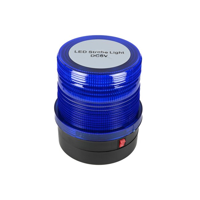 Benson LED flitslamp met magneet - 24 LED's - blauw licht - 2.4 watt