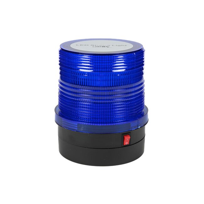 Benson LED flitslamp met magneet - 24 LED's - blauw licht - 2.4 watt