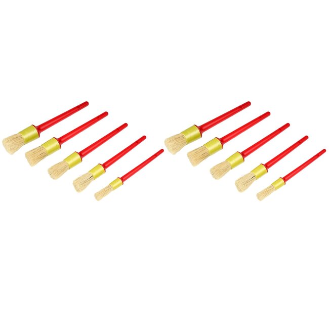 Benson Kwastenset - Synthetisch - Rond - 10 stuks - Comfortabele grip - Duurzaam