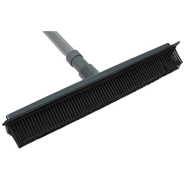 Benson Bezem met rubberen haren - telescopische steel 68-120 cm - ingebouwde watertrekker