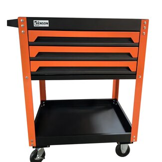 Benson Demonteerbare gereedschapstrolley - 2 laden - robuust staal - 665 x 465 x 885 mm