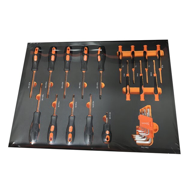 Benson Demonteerbare gereedschapstrolley - 2 laden - robuust staal - 665 x 465 x 885 mm