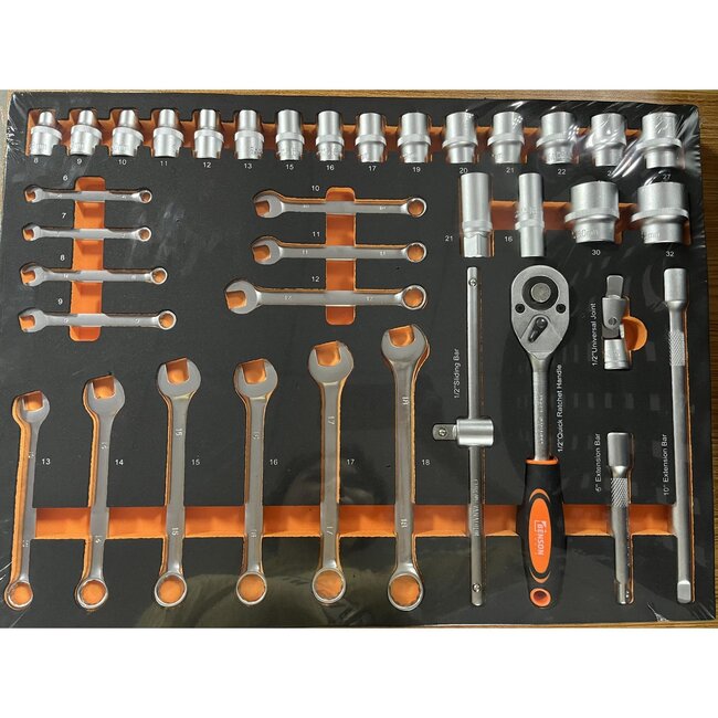 Benson Demonteerbare gereedschapstrolley - 2 laden - robuust staal - 665 x 465 x 885 mm