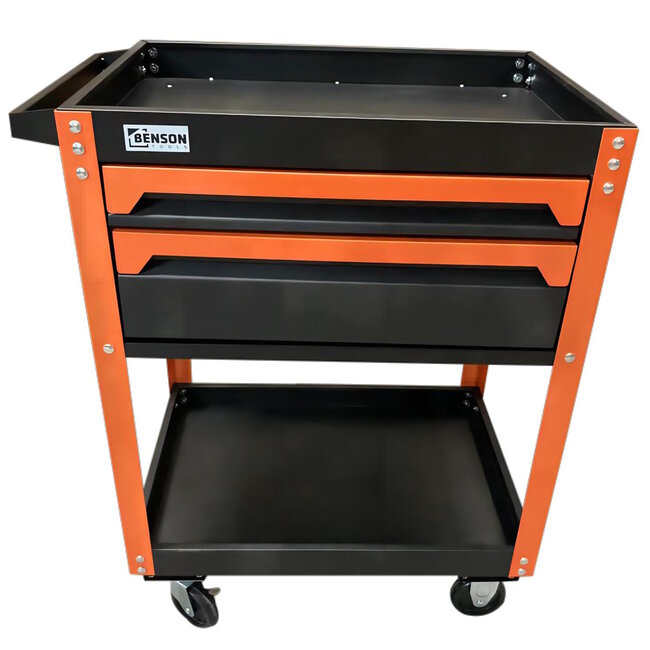 Benson Demonteerbare gereedschapstrolley - 2 laden - robuust staal - 665 x 465 x 885 mm