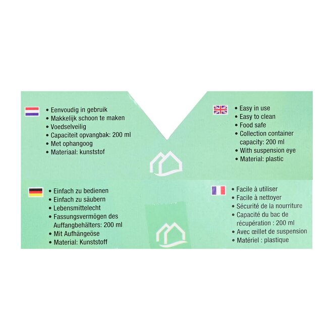 Benson Compacte citruspers - met opvangbak en schenkmond - 14 x 18 x 7 cm - mix