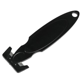 Benson Veiligheidsmes - RVS - Voorkomt snijwonden - 12.9 cm - Zwart