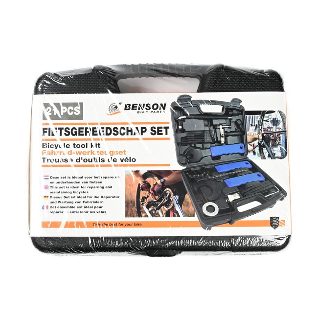Benson Complete fiets gereedschapset - 21 delig - met opbergkoffer - ideaal voor reparatie en onderhoud