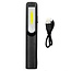 Hofftech Multifunctionele looplamp met zaklamp - oplaadbaar - magneet en haak - 180 lumen - 3W - USB