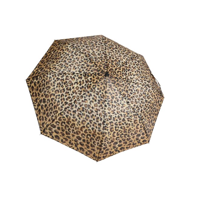 Benson Compacte mini-paraplu - luipaardprint - Ø 90 cm - stijlvol en praktisch
