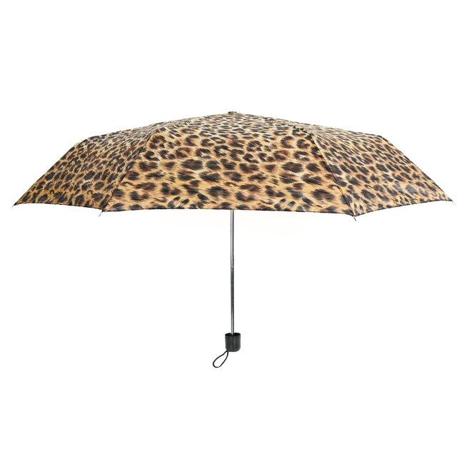 Benson Compacte mini-paraplu - luipaardprint - Ø 90 cm - stijlvol en praktisch