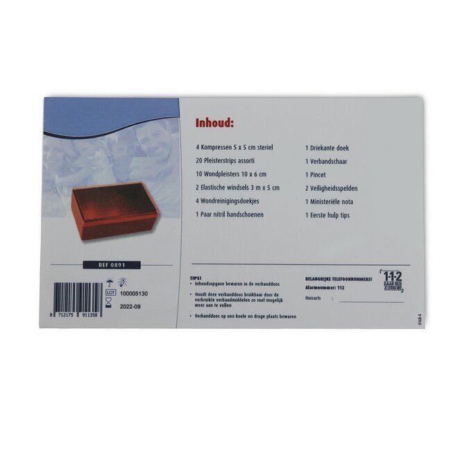 Benson Complete verbanddoos set - 46 delig - ideaal voor thuis en op reis