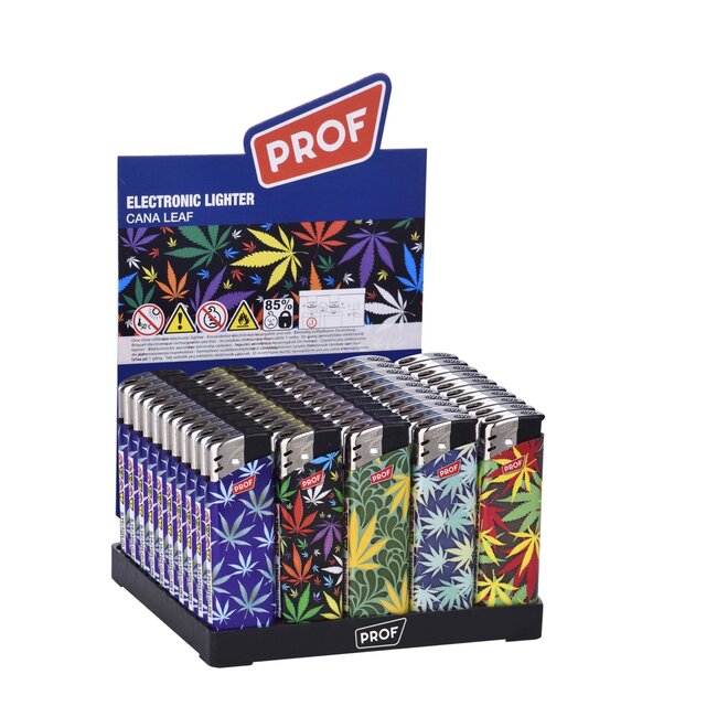 Prof Wegwerpaansteker - Cana Leaf design - Vaste vlamhoogte - 50 stuks