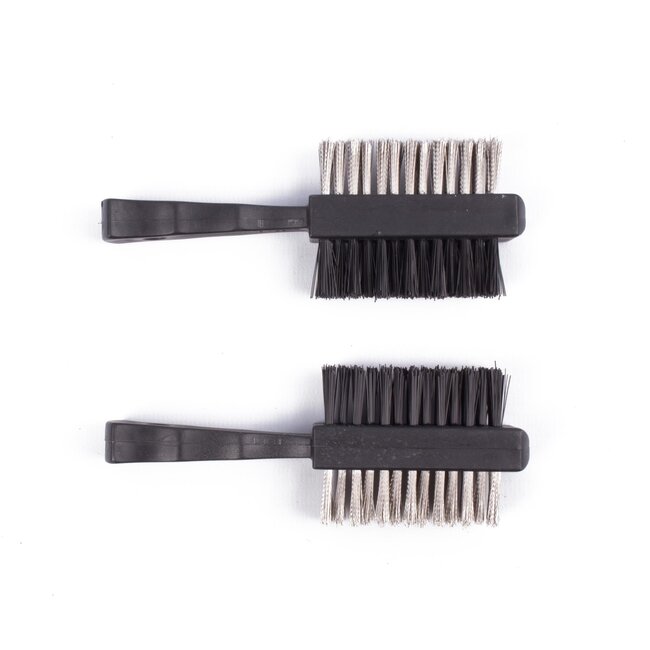 Benson Dubbelzijdige borstel set - staal en nylon - 2-delig - 120 mm