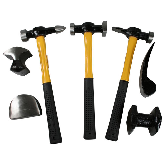 Benson Uitdeukset - Glasvezel Handvatten - Inclusief Opbergkoffer - 8-delig