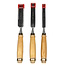 Benson Houtbeitelset - 3 delig - 12, 18, 24 mm - Comfortabele houten greep - Duurzaam staal