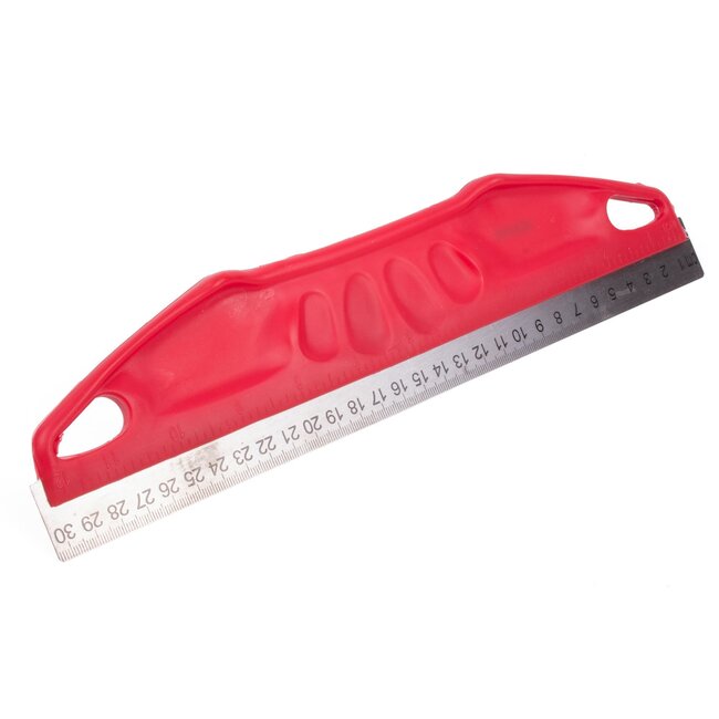 Benson Multifunctioneel spackmes met liniaal - 300 mm - roestvrij staal - lichtgewicht