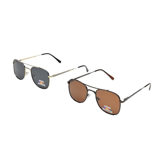 Benson Tijdloze pilotenbril - gouden montuur - UV400 bescherming - unisex