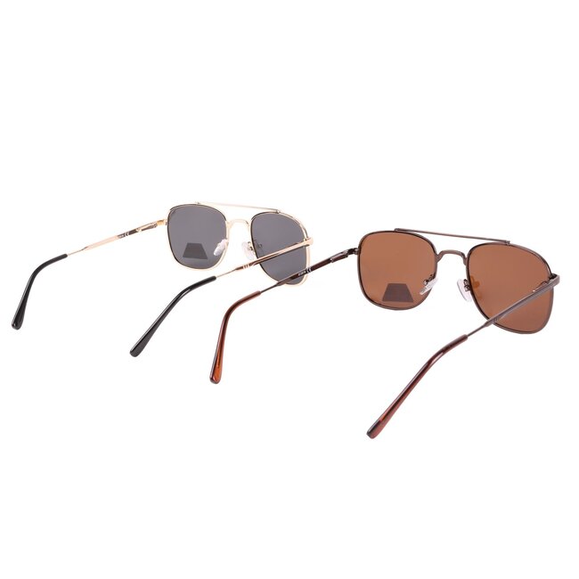 Benson Tijdloze pilotenbril - gouden montuur - UV400 bescherming - unisex