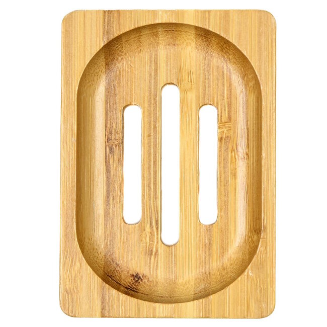 Benson Stijlvol bamboe zeepbakje - duurzaam - 7 x 10 cm - uniek ontwerp