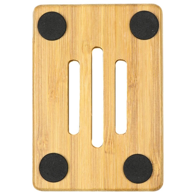 Benson Stijlvol bamboe zeepbakje - duurzaam - 7 x 10 cm - uniek ontwerp