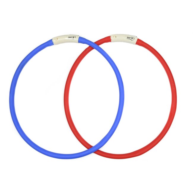 Benson Hondenhalsband - 12 LED's - USB oplaadbaar - Waterbestendig - Ø 23,5 cm - Mix