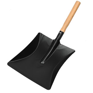 Benson Stofblik met houten steel - 43,5 cm - zwart - duurzaam en efficiënt