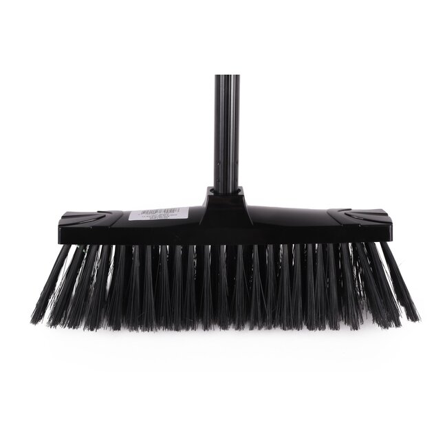 Benson Zachte bezem met 130 cm steel - zwart - stijlvol en efficiënt