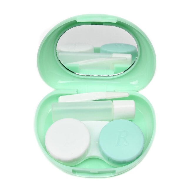 Benson Complete contactlenshouder met spiegel en accessoires - compact en handig voor onderweg