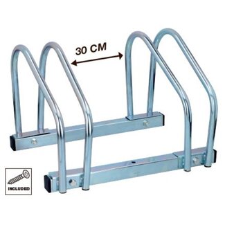 Benson Fietsenrek voor 2 fietsen - Vloer- en muurbevestiging - Ruimtebesparend - Gegalvaniseerd - 395 x 320 x 270 mm