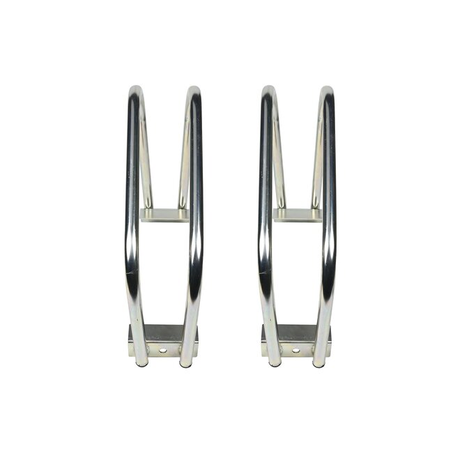 Benson Fietsenrek voor 2 fietsen - Vloer- en muurbevestiging - Ruimtebesparend - Gegalvaniseerd - 395 x 320 x 270 mm