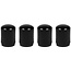 Benson Ventieldoppen set - Aluminium - Universeel - Zwart - 4 stuks - Duurzaam en stijlvol