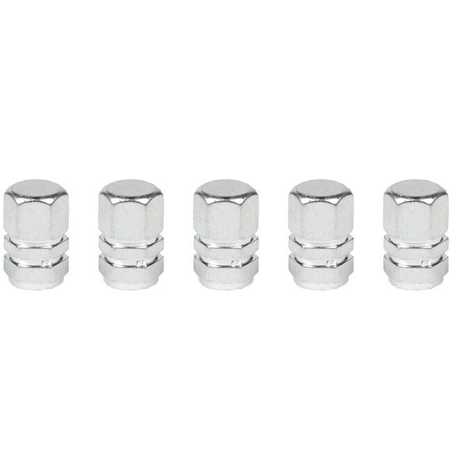 Benson Ventieldoppen set - Hoogwaardig aluminium - Universeel - 5 stuks