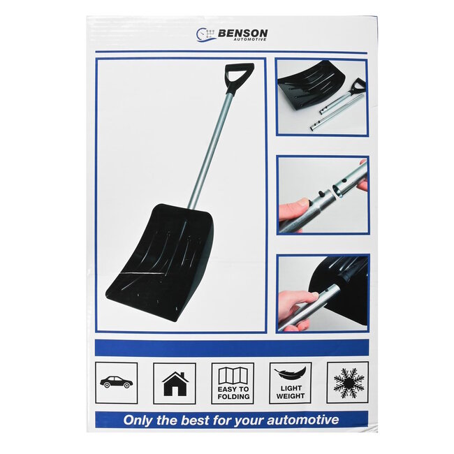 Benson Compacte sneeuwschep - 94 cm - eenvoudig op te bergen - ideaal voor oprit en terras