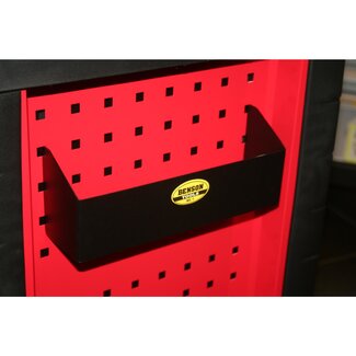 Benson Kleine opbergbak voor gereedschapswagen - compact en stevig - rood - 27x10x7 cm