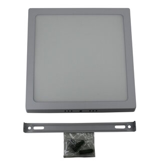 Hofftech Vierkante LED plafondlamp - warm wit licht - 22 x 22 cm - 18W - 1350 lumen