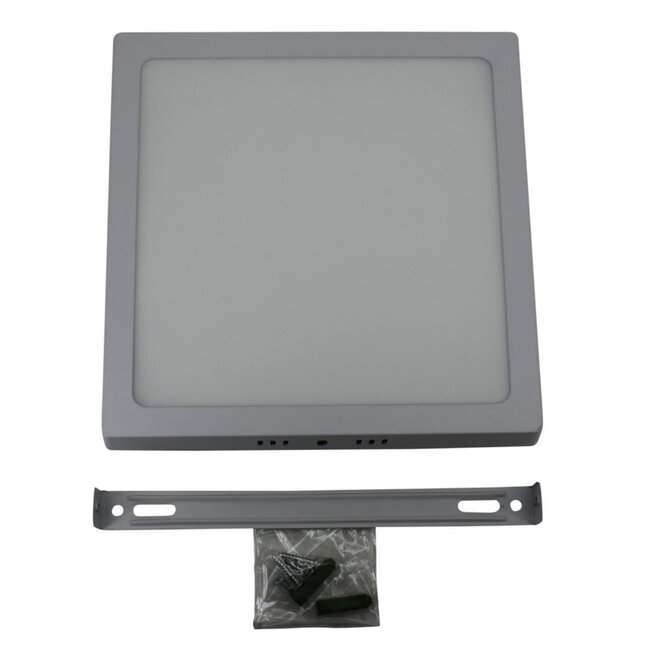 Hofftech Vierkante LED plafondlamp - warm wit licht - 22 x 22 cm - 18W - 1350 lumen