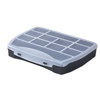 Benson Opbergbox - 12 vakken - Doorzichtige deksel - Compact - 25 x 20 x 5 cm