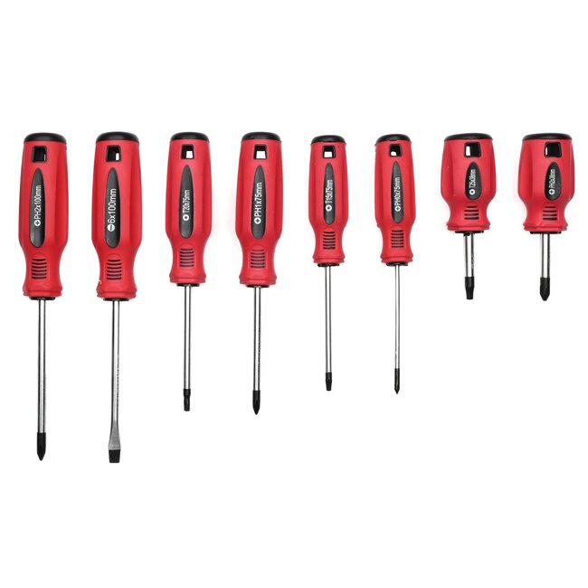 Benson Schroevendraaier Set - Profi - Ergonomisch - 8 Delig - Diverse Maten - Duurzaam