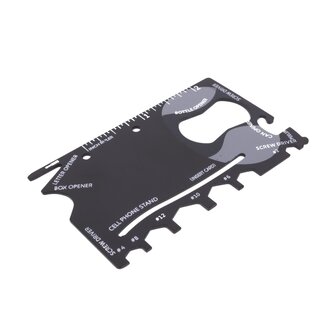 Benson Multitool - Survival kaartmodel - 11 functies - Compact - Roestvrij staal