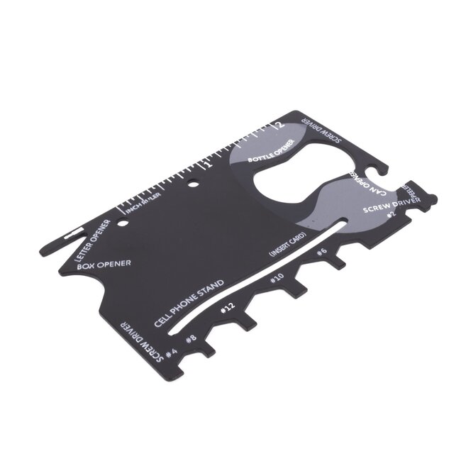 Benson Multitool - Survival kaartmodel - 11 functies - Compact - Roestvrij staal
