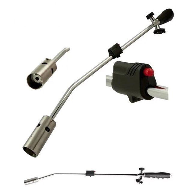 Benson Onkruidbrander - Regelbare vlam - Piëzo-ontsteking - 80 cm - Aluminium