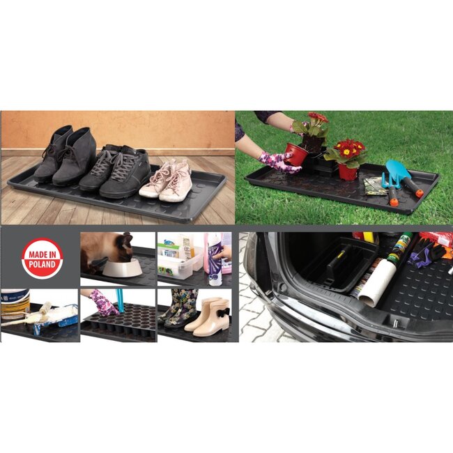 Benson Multifunctionele tray - 80 x 40 cm - zwart - veelzijdig gebruik