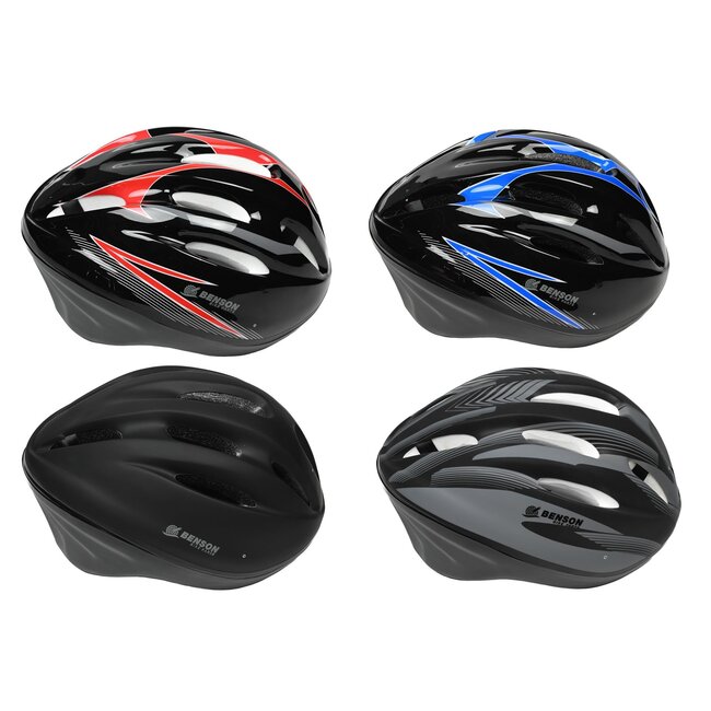 Benson Fietshelm volwassenen - Ventilatiegaten - Verstelbaar - Maat M - 55-58 cm