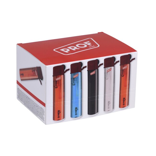 Prof Wegwerpaanstekers - Flint Model - Transparant - 25 stuks