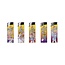 Prof Compacte wegwerpaanstekers - vaste vlamhoogte - 50 stuks - 8 x 2,4 x 1,2 cm