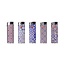 Prof Wegwerpaansteker - Mozaic design - Vaste vlamhoogte - 50 stuks - 8 x 2.4 x 1.2 cm