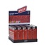 Prof Compacte wegwerpaanstekers - Shiny Red - vaste vlamhoogte - 50 stuks